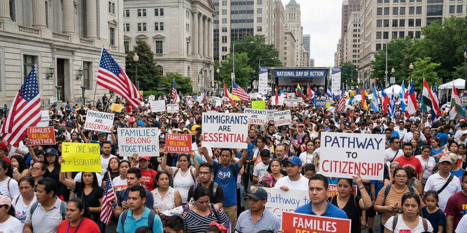 Immigration Protests Across America Signal a Defining Moment for U.S. Democracy